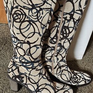 INNIU Leather And Suede Fashion Boots